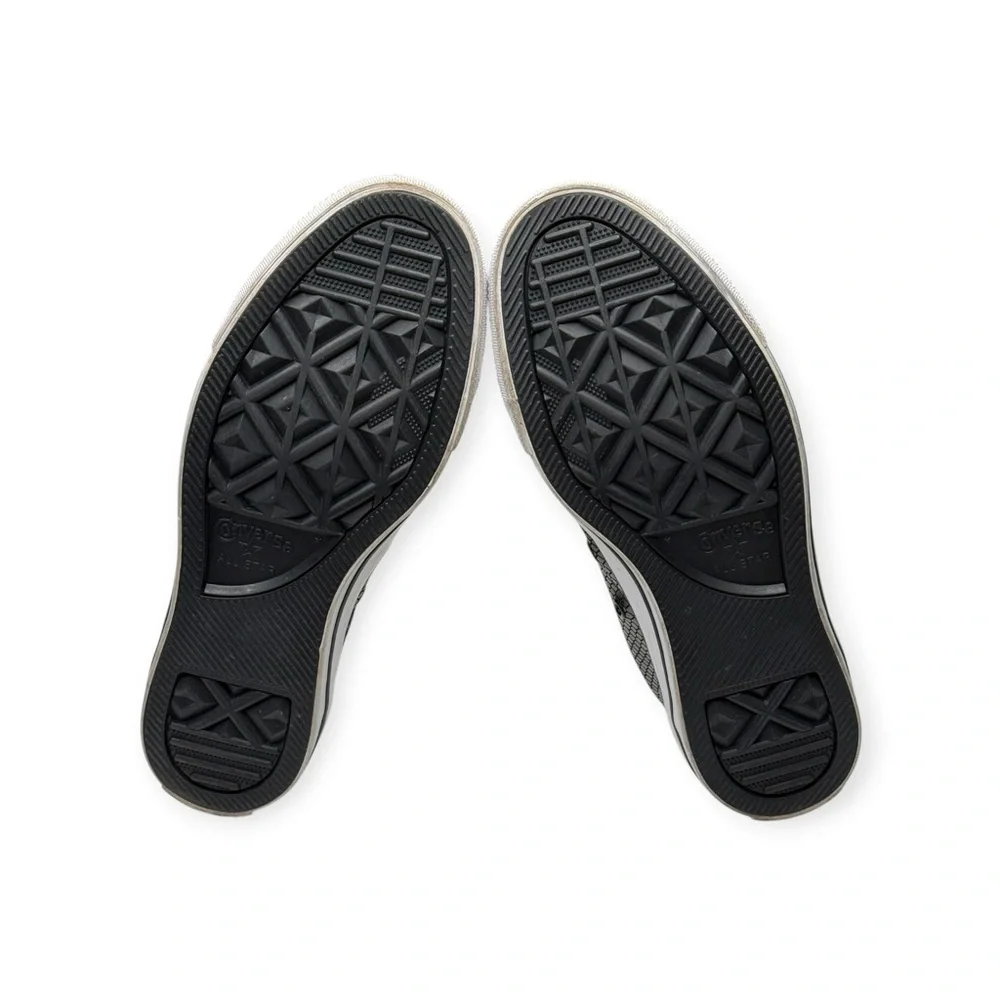 new Converse ✪ CTAS Metallic Snake Hi Top Sneaker ✪ Black Iridescent Sheen ✪ 8M - Picture 11 of 16